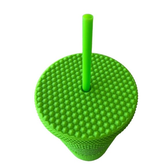 Starbucks 2021 Fall Neon Green Studded Tumbler 16 Oz New - Picture 2 of 3